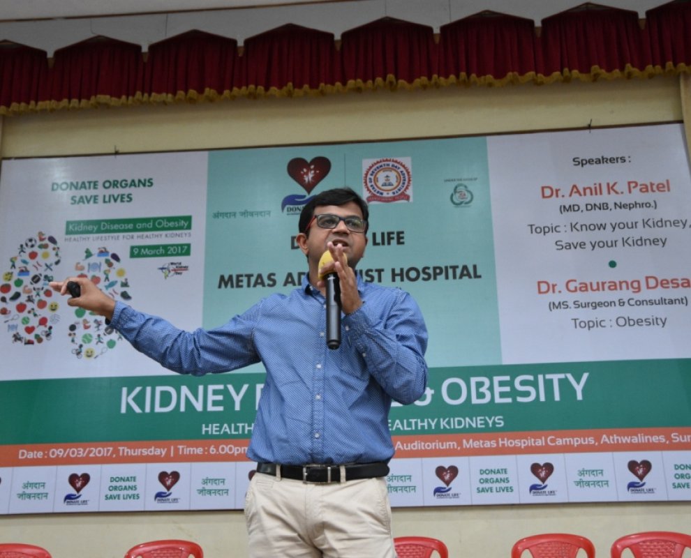 Kidney Awareness Program (world kidney day) at Metas Hospital Surat