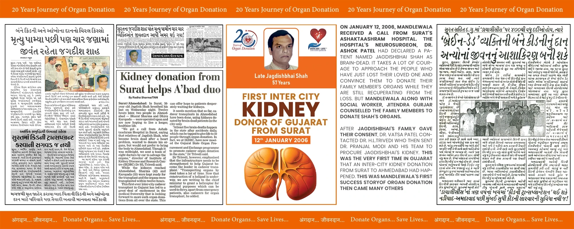 01 First Intercity Kidney Donor of Gujarat from Surat