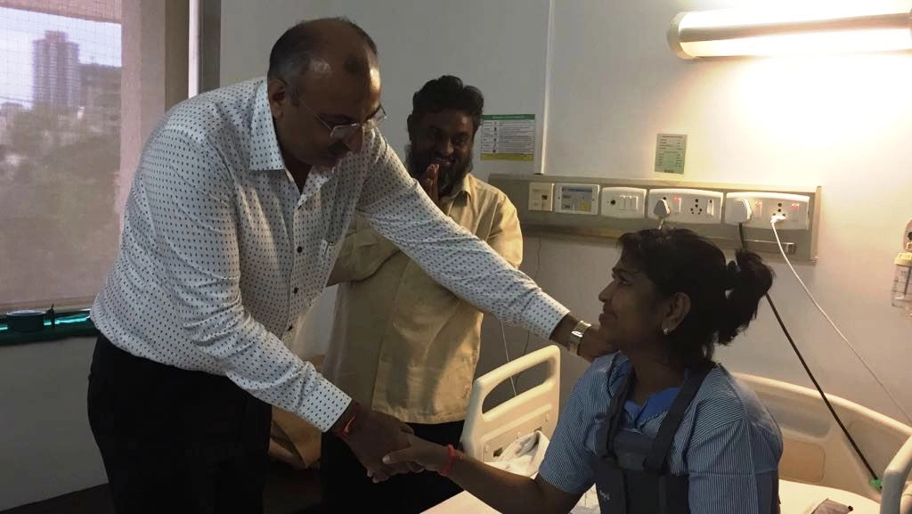 Sharad Anturekar, heart recipient Ravina’s father