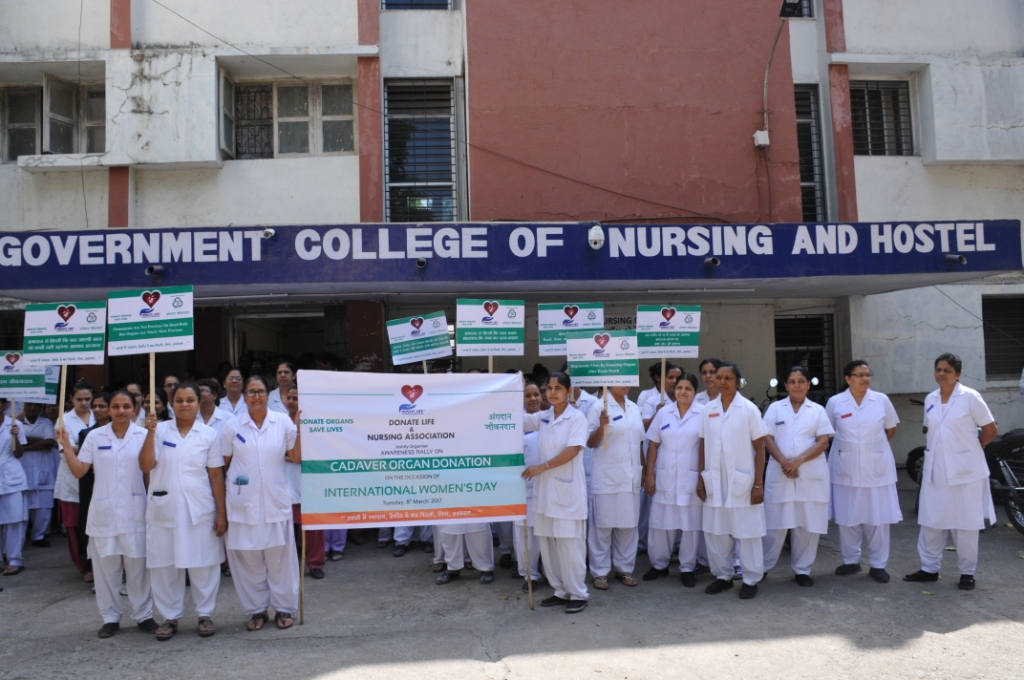 World Women Day Organ Donation Awareness Rally with New Civil Nursing College