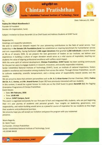 02 Invatation Letter For SVNIT
