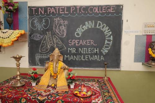 Organ Donation Awareness Program in T.N Patel P.T.C Collage