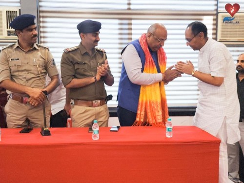 Organ donation awareness program organized by Surat Mercantile Association at Maheshwari Bhavan