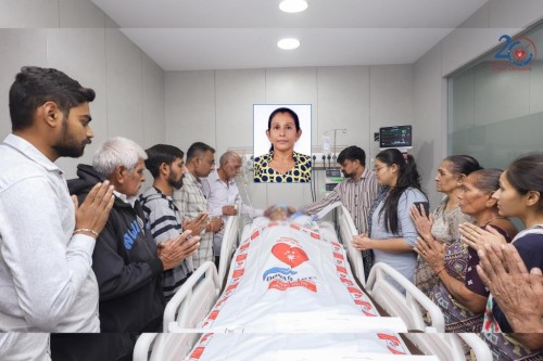 Lt. Jyotsnaben Bharatbhai Usadadia Age: 50 Cadaver Organ Donor From: Universal Hospital | Date: 09.01.2026