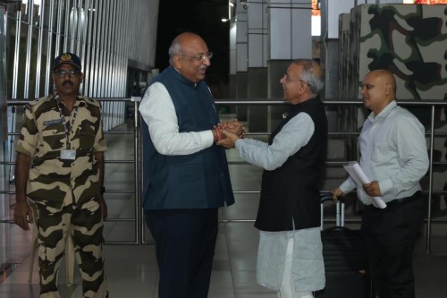 Nilesh Mandlewala Reached at Dr. Babasaheb Ambedkar International Airport For Organ Donation Awareness Program