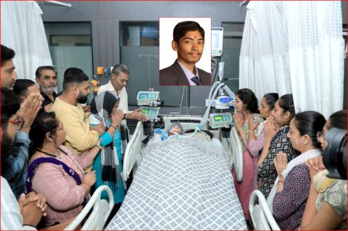 Lt. Jay Dineshbhai Kheradiya Age: 24 Cadaver Organ Donar From : RTSV Diamond Hospital |Date: 01.08.2023