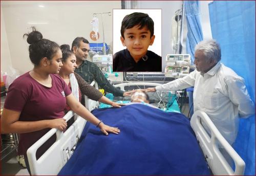 Lt. Aarav Nayanbhai Antala Age: 9 Cadaver Organ Donar From: AAIHMS Superspeciality Hospital & Research Centre |Date: 24/04/2023