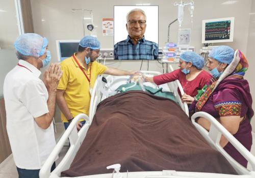 Lt. Bipinkumar Shyamji Dasani Age: 68 Cadaver organ Donar From: Kiran Multi Super speciality Hospital Date|04/04/2023