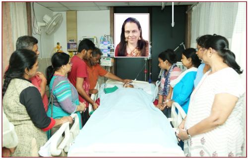 Lt. Kiranben Kalpeshbhai Lakadawala Age: 54 Cadaver Organ Donar From: B.A.P.S Pramukh Swami Hospital |Date: 21/06/2019