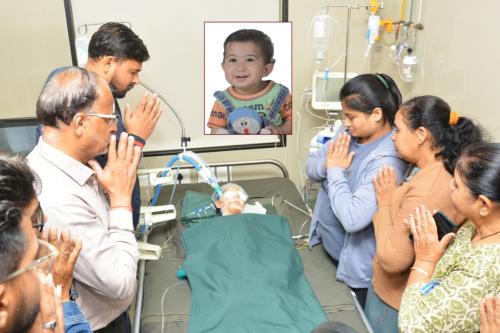Lt. Riyansh Yash Gajjar Age: 20 Months Cadaver Organ Donar From : Amar Hospital & United Green Hospital |Date: 03.01.2024