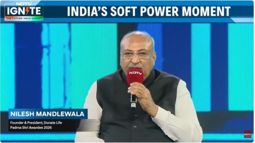 NDTV Ignite – The Future India Summit: Interview on Organ Donation with Nilesh Mandlewala (Padma Shri Awardee)