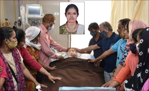 Lt. Ranjanben Pravinbhai Chavda Age: 40 Cadaver Organ Donar From: Apple Hospital |Date: 02/10/2021