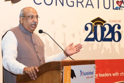Padma Shri Nilesh Mandlewala speack about organ Donation on the occasion of Convocation Celebration at Fountainhead School.