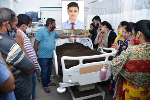 Lt. Krish Sanjaykumar Gandhi Age: 18 Cadaver Organ Donar From: Maitreya Multi Superspeciality Hospital |Date: 29/08/2021