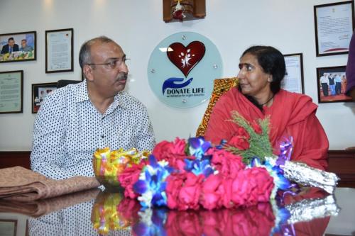 Didi Maa Sadhvi Ritambhara Ji Visit Donate Life Office