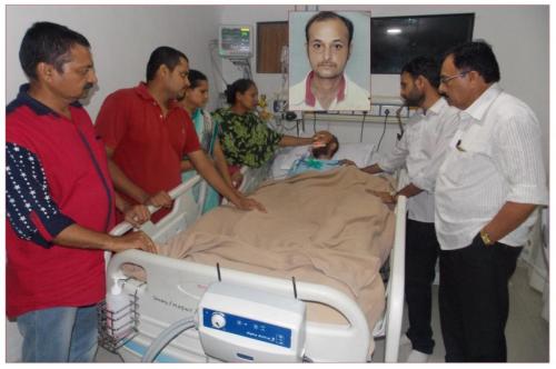Lt. Ghanshyansinh Narendrasinh Parmar Age: 41 Cadaver Organ Donar From: Sunshine Globle Hospital |Date: 11/10/2017