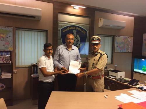 Donate Life Team Meet With Police Commissioner Satish Sharma