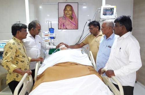 Lt. Labhuben Meghajibhai Dholariya Age: 77 Cadaver Organ Donar From: Mahavir Hospital |Date : 06/06/2018
